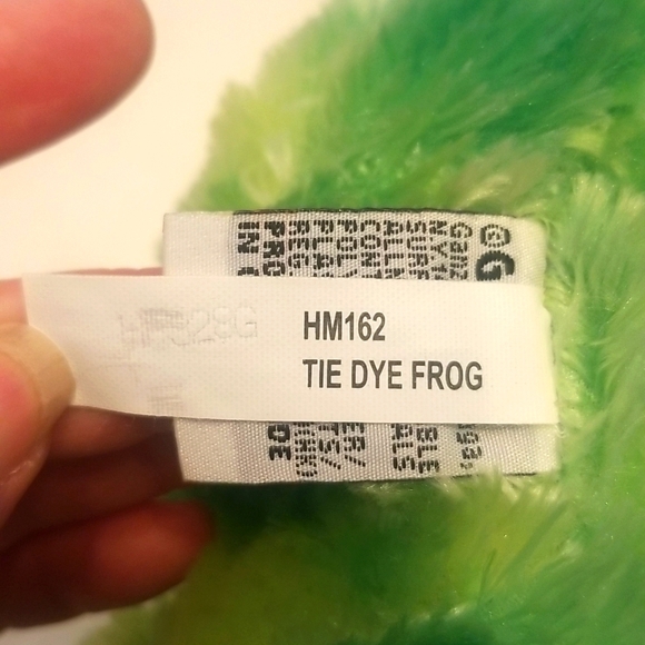 Ganz Webkinz Green Tie Dye Frog Plush Toy (No Code) - Picture 9 of 10